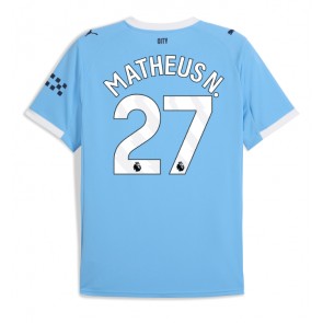 Manchester City Matheus Nunes #27 Hjemmebanetrøje 2025-26 Kortærmet